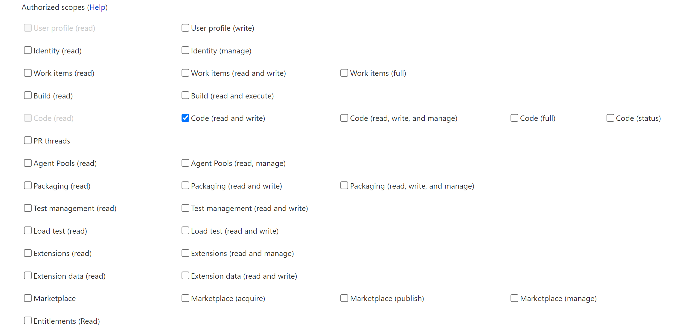 Azure DevOps application create step 2